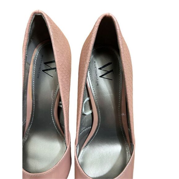 Worthington Pale Pink Pointy Toe heels Size 6.5 - Picture 3 of 5